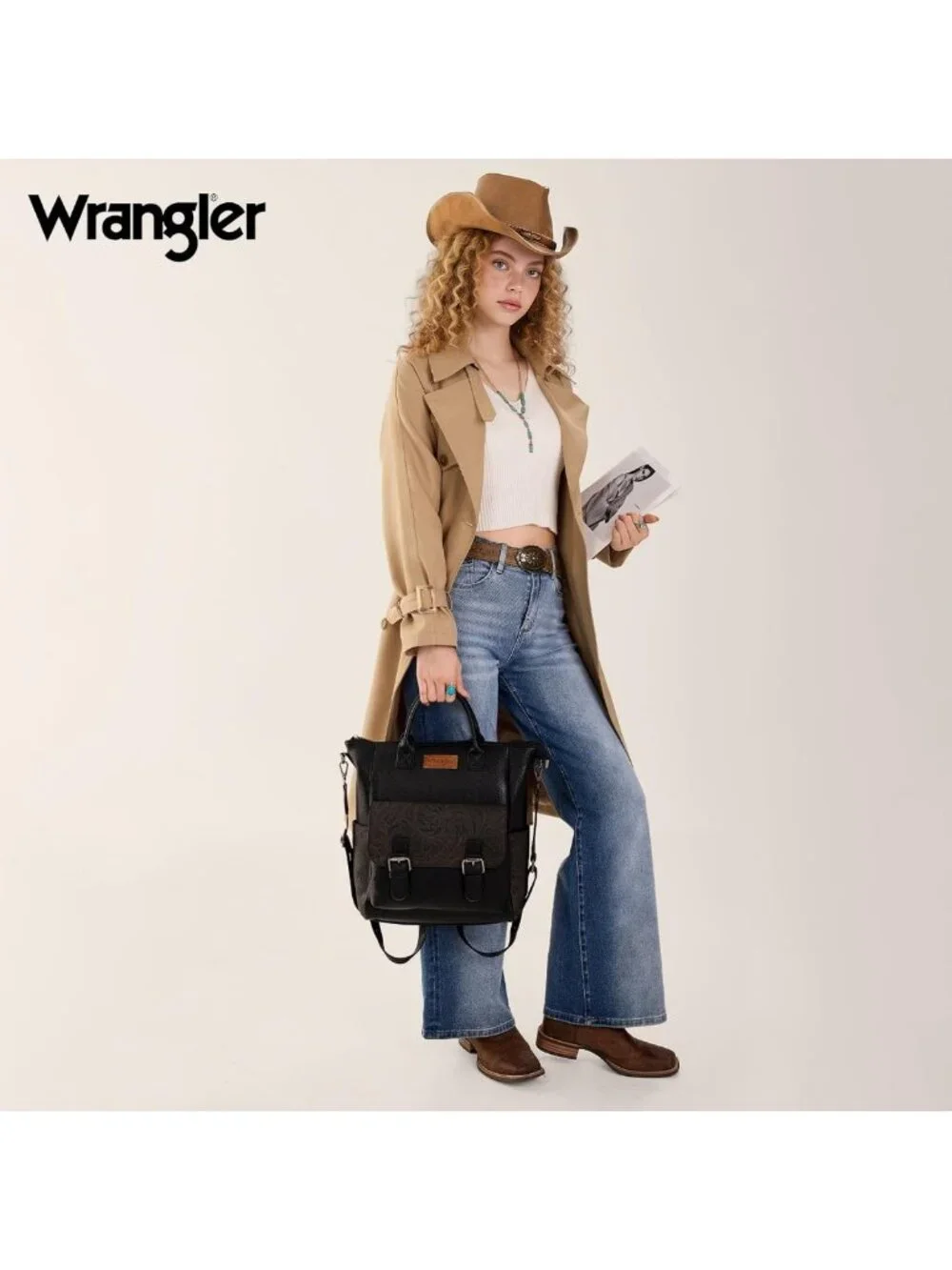Stylish Convertible Black Backpack Purse for Women - Versatile Shoulder Bag